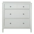 thumbnail image 3 of Spindle 3-Drawer Chest in Engineered Wood Sandcastle Antique White Finish, 3 of 11