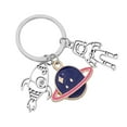 thumbnail image 4 of Fashion Spaceman Keychain Pendant Stainless Steel Key Rings Key Holder, 4 of 8