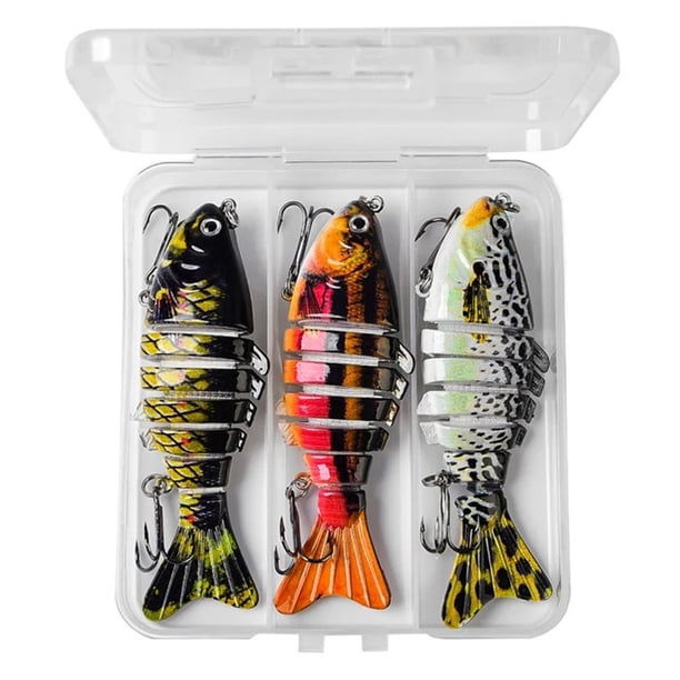 Pesca Wobbler Cebo 3pcs/caja Plástico para Accesorios Trucha Lubina
