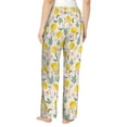thumbnail image 3 of Picia Flowers and Butterflies Womens Soft Woven Cotton Elastic Waistband Sleep Pajama Pant Lounge Sleep Pant With Pockets And Drawstring-XX-Large, 3 of 9