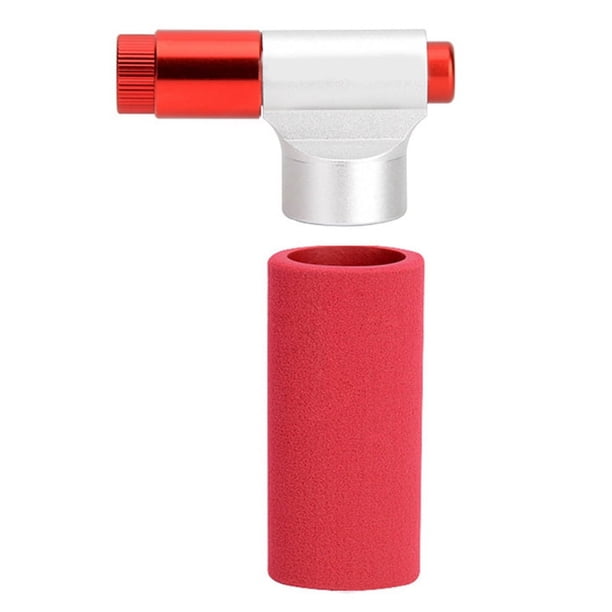 Bomba de Bicicleta de CO2 para Bicicleta Inflador Tipo AleacióN de Aluminio Cabezal de Bomba de Ciclismo Mini Bomba de Bicicleta Compatible con VáLvula Schrader