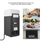 Dealovy USB Mini Refrigerator, Hot and Cold Dual-Use, 4L Portable Car Refrigerator, Black