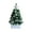 Green, variant on Christmas Tree with Lights and Ornaments, Mini Christmas Tree with LED Lights, Artificial Christmas Tree , 17.72in,Red,Christmas