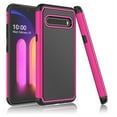thumbnail image 1 of LG V60 Case, LG G9 ThinQ / LG V60 ThinQ Case, Takfox Hybrid Dual Layer Shockproof Case Rubber Silicone & Plastic Scratch Resistant Bumper Grip Sturdy Hard Phone Cases Cover For LG V60 [Rose Red], 1 of 6