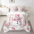 thumbnail image 2 of Castle Fairy Cute Snowman Twin Bedding Sets 7-Piece for Boys Girls,Merry Christmas Bedding Comforter Set Microfiber,Happy New Year Breathable Sheet Sets,Ultra Soft Home Decor,Reversible, 2 of 8