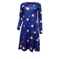 thumbnail image 2 of Vestido de mujer con estampado navideño, ropa de niña de dibujos animados, vestido de manga larga para ambiente de festival, tipo 1, L Monstrate AP003995-03, 2 of 5