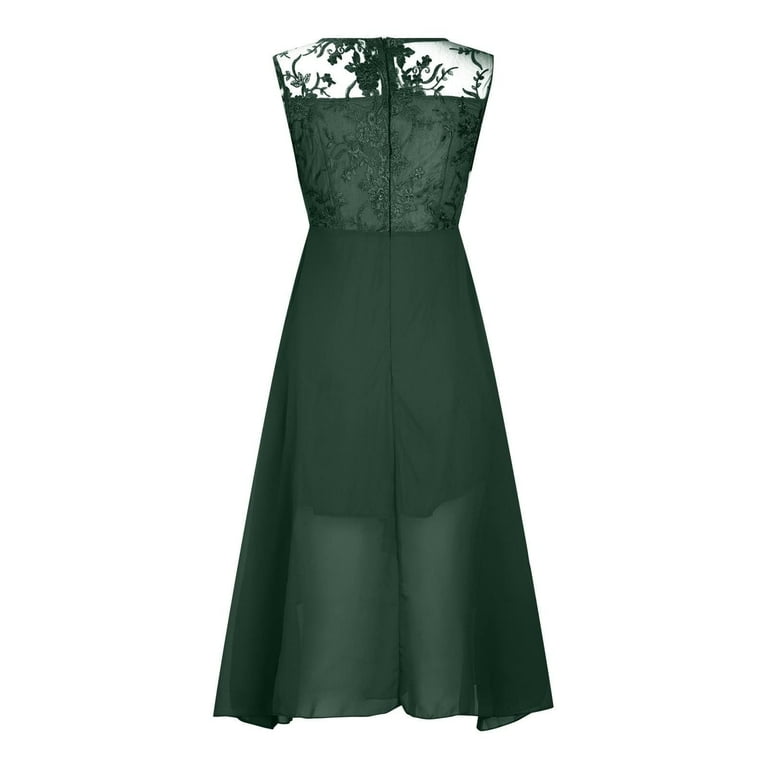green dip hem dress Boden Women's Smocked Jersey Midi Dress in Green main image 1