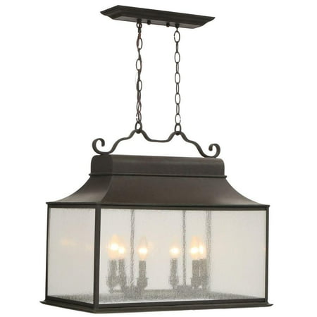06 Flemish Finish - Revere 6 Light Large Outdoor Island Fixture in Flemish Finish