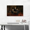 thumbnail image 2 of ARTCANVAS The Chess Players 1876 Canvas Art Print by Thomas Eakins - Size: 26" x 18" (1.50" Deep), 2 of 9