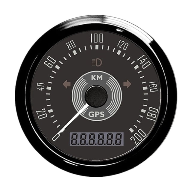 85mm Odometer Adjustable GPS Speedometer 0-160 Km/h 0-200 Km/h For Car Motorcycle 12V 24V With Red And Yellow Backlight ,High Precision