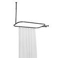thumbnail image 5 of Utopia Alley Rustproof Wall Mounted Hoop Shower Rod for Clawfoot Tub, Black, 5 of 10