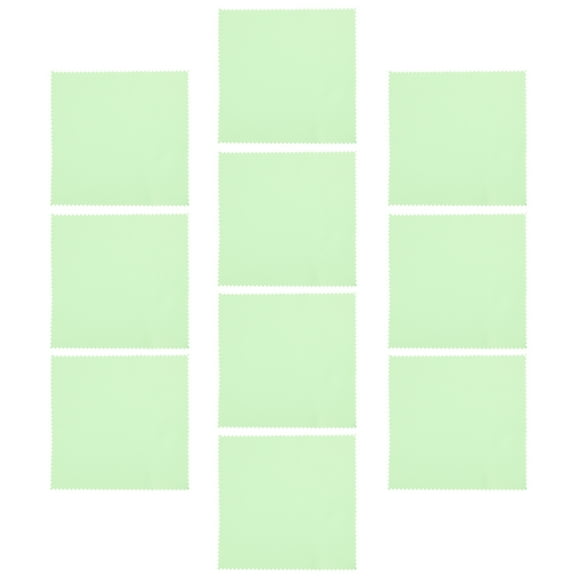 10pcs Silver Polishing Cloth for Jewelry Cleaning and Home Use