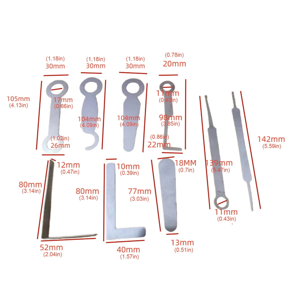 MOMOJIA Brasses Instrument Repair Set with Hook Shovel Tweezers for Fine Adjustments