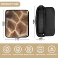 thumbnail image 2 of Hair Tools Storage with Heat Resistant Mat- The Fur Texture Of A Giraffe Printed Design Curling Iron Travel Bag/Flat Iron Case for Women, 2 of 8
