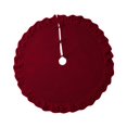 thumbnail image 2 of Sharprepublic 48 Inches Christmas Tree Skirt Christmas Decoration for Party Indoor Bedroom Red, 2 of 8