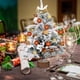 thumbnail image 5 of Adornos navideños, adornos navideños, regalos navideños, nuevo árbol pequeño flocado, decoración de mesa verde, árbol de Navidad, decoración navideña, mini decoración de mesa, accesorios navideños, mi, 5 of 9