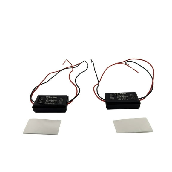 Rebaydo 2pcs LED Flasher Universal 12 to 24 Volt DC 48 Watt