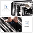 thumbnail image 5 of Kitchen Rugs Set of 2, Cushioned Anti-Fatigue Kitchen Mats for Floor, Pet Rug Soft Absorbent Boho Kitchen Rugs Set for Bathroom, Sink, Office, Laundry, 17.3× 47 ＋ 17.3× 30 Black, 5 of 6