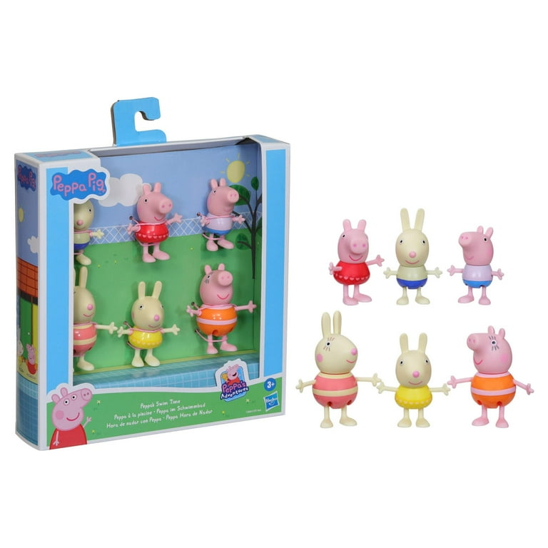 Peppa Pig Peppa s Adventures Peppa s Swim Time Figure 6 Pack Walmart Exclusive