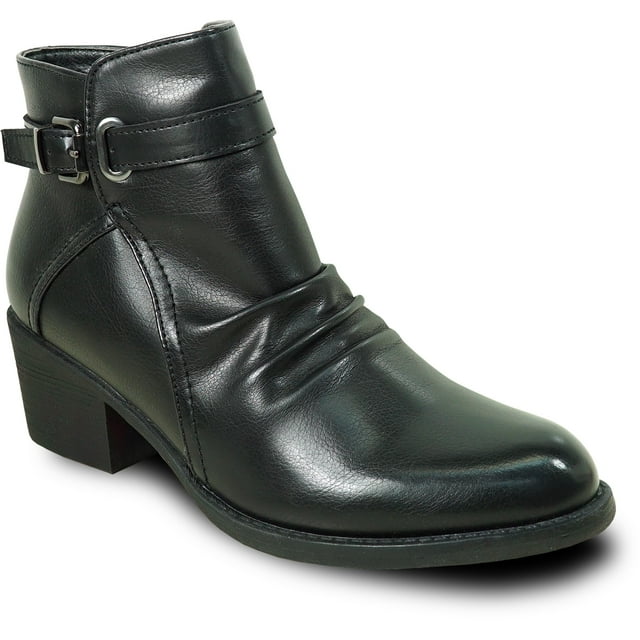 kozi Canada Bottillon Robe Imperméable pour Femme VENUS-3 Botte d'Automne avec Fermeture Éclair Latérale Noir