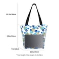 thumbnail image 3 of Sikiie Golden Blue Snowflakes Shoulder Bag Casual Hobo Crossbody Tote Bag for Women and Men Large Purse Messenger Bag Travel Work, 3 of 6