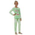 thumbnail image 2 of Beezizac Big girls Pajamas Size 10 - Tie dye Cotton Green Long Sleeve Comfy Pyjama Set, 2 of 6