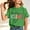 Army Green, variant on DAETIROS Cotton Shirts for Girls Soft Cute Graphic Tee Crew Neck Short Sleeve Summer Tops for Home Back to School