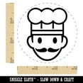 thumbnail image 2 of Occupation Chef Cook Man Icon Self-Inking Rubber Stamp Ink Stamper - Pink Ink - Small 3/4 Inch, 2 of 7