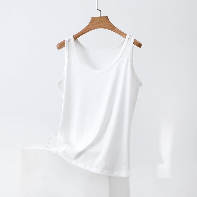 Camisola de manga corta para mujer, de algodón, con cuello redondo, de color liso, para exteriores, ropa interior básica, para decoración del hogar