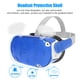thumbnail image 3 of Acrílico VR Cáscara protectora portátil Removible Removible Color Sólido PROTECTOR DE CAPA DERECHO IZQUIERDA REPUESTO PARA OCULUS QUEST 2 AZUL Monstrate EL014446-03B, 3 of 7