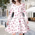 thumbnail image 2 of LUOGENLI Robe Bricolage Imprimée Robe de Princesse de Fête pour Enfants et Filles Robe pour Filles Robe Crayon Midi Blanche 10-13 Ans, 2 of 5