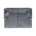 thumbnail image 6 of Miekor Furniture Goliath 86" Oversized Double Chaise Lounge Sofa Bed Carbon Gray Corduroy 27141, 6 of 12
