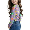 thumbnail image 4 of Bnwani Toddler Shirts Long Sleeve Crew Neck Casual Cute Printed Tops 4-5t, 4 of 8