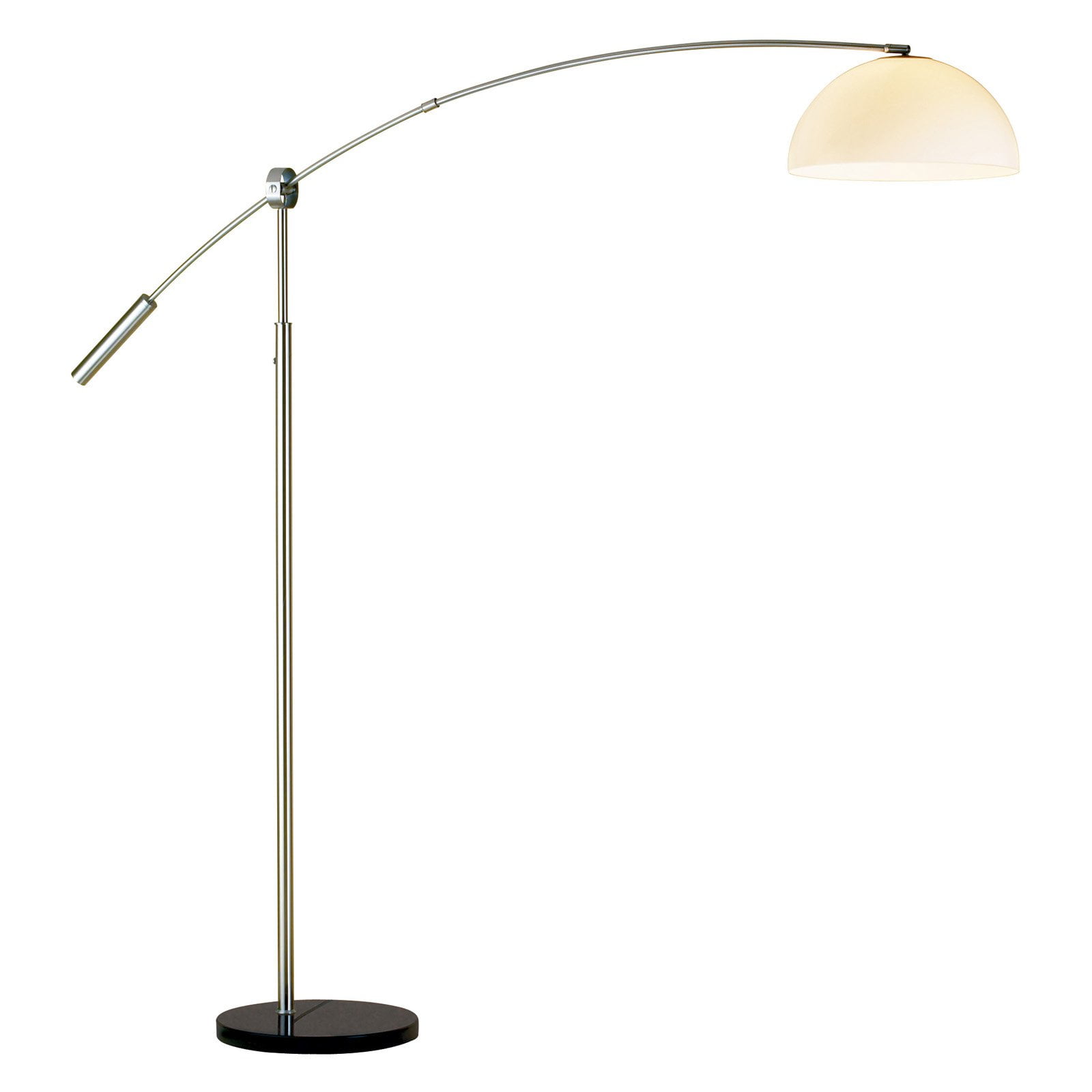 Adesso Outreach Satin Steel Arc Floor Lamp Com