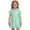 Light Green, variant on Girls Short Sleeve Polos Dress with Pockets Back to School Uniform Summer Casual Flowy Dresses