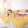 thumbnail image 3 of Castle Fairy Sport Baseball Queen Comforter Set 3 Pieces, Ice Cream Cone Pattern Comforter Sets Queen, Pink Blue,1 Comforter and 2 Pillowcases, 3 of 6
