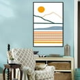 thumbnail image 4 of IDEA4WALL Framed Canvas Prints Wall Art Textured Paint Stroke Abstract Landscape Geometric Shapes for Living Room, Bedroom, Office Ready to Hang - 24x36 inches, 4 of 4