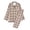 C-Brown272, variant on DHFJKG Mens Flannel Pajamas Set Sleepwear Plaid Pjs Long Sleeve Button Down Lapel Shirts Pants 2 Piece Soft Loungewear