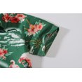thumbnail image 6 of SSLR Big Boys Flamingos Hawaiian Shirt Button Down Shirt Short Sleeve Luau Shirt for Kids, 6 of 8