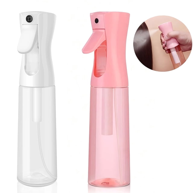 Ggpg Botellas de Aerosol de Plástico 2 Unidades, Botella de Agua Grande de Chorro Continuo para Soluciones de Limpieza, Plantas, Mascotas, Pelo, Cocina