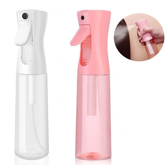 Ggpg Botellas de Aerosol de Plástico 2 Unidades, Botella de Agua Grande de Chorro Continuo para Soluciones de Limpieza, Plantas, Mascotas, Pelo, Cocina