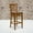 Cherry Wood Seat/Cherry Wood Frame, variant on Emma + Oliver Ladder Back Cherry Wood Barstool