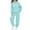 Light Blue, variant on Auroural Matching Kids Outfits Long Sleeve Girls 2 Piece Set Size 10-12 Children's Heart-shaped Print Long Hoodie And Leg Tied Sweatpants Casual Sports Two-piece Set For Kids