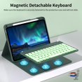 thumbnail image 4 of Funda con Teclado Retroiluminado Verde JKSML para iPad 11ª Generación 11", 4 of 8