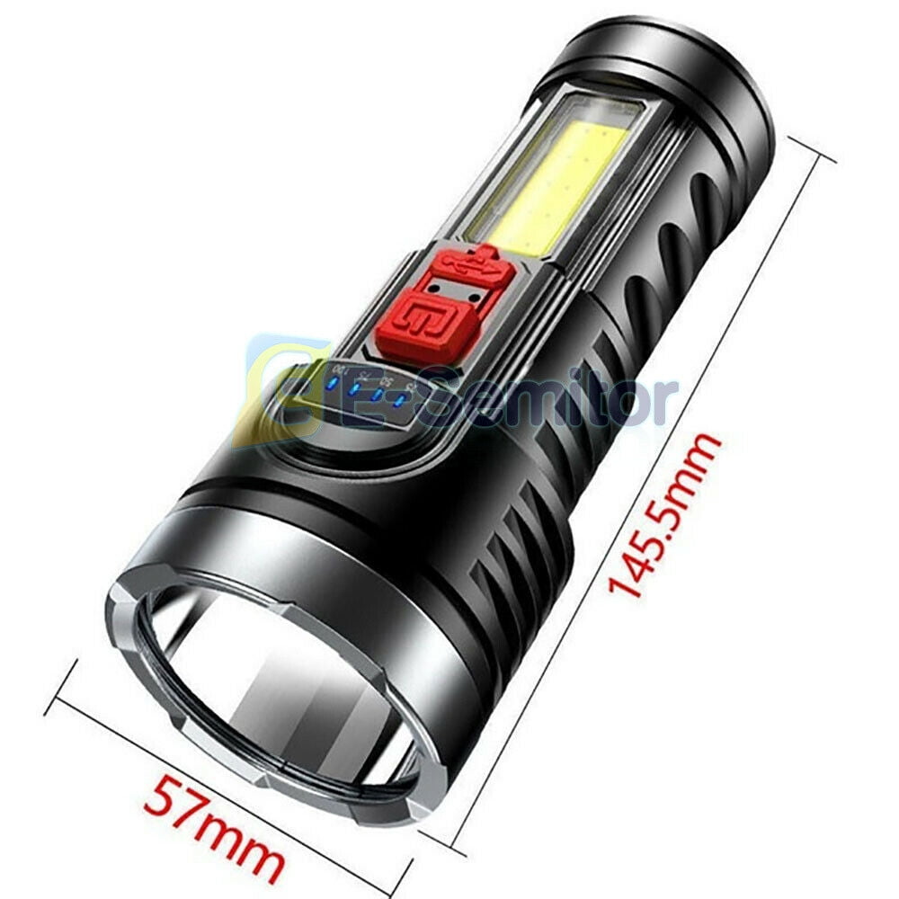 Super Bright 10000000LM Torch LED Flashlight USB Rechargeable Outdoor Lamp Power 