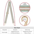thumbnail image 4 of LAICAIW Wide Shoulder Strap Adjustable Replacement Belt Guitar Style Crossbody Bag Handbag Strap Multicolor Canvas Straps(Wide:1.4in) (Gold Mint), 4 of 5