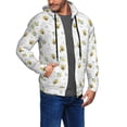 thumbnail image 2 of Kdxio Bee Print Men Hoodies Casual Hoodies for Men with Zip Pockets Full Zip Long Sleeve Sweatshirt Sports Hooded Jacket-Medium, 2 of 5