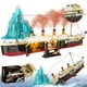 thumbnail image 1 of Juego de bloques de construcción LeBrickCRT Titanic 2288 piezas con luz, 1 of 7
