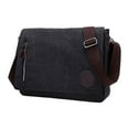 thumbnail image 1 of Classic Messenger For Canvas Shoulder Daily Commuting Travelling College Flip Lid Design + Large Opening For Easy To Items At All Drawstring Backpack Draw Bag Sneaker Bag for Travel Mens Shoe Bag, 1 of 4