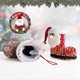 thumbnail image 2 of Botas de Papá Noel con lentejuelas y medias navideñas: paquete de 2 adornos colgantes para árboles, 2 of 4